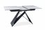 WESTIN SCB 120 Ceramic 120(160)X80 Extendable dining table,Jasper White/Black mat