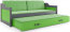 David II 190x80 Twin bed with mattress graphite