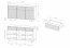Style-Japandi C Chest with 3 doors,3 drawers and lighting