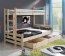 BENIAMIN+120/200M Bunk bed with mattress Grey acrylic