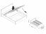 JAZZ LOZ P/140, 140x200 Bed with box