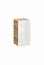 Abura White/Oak Craft 810 Нижний настенный шкафчик для ванной комнаты