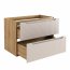 Luxor Beige 82-80-2S Piekaramais vannas istabas skapītis izlietnei 80cm