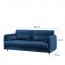 BED BC-35 Диван для настенной кровати BC-13 (Синий)