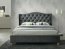 Aspen 160 Bed with wooden frame (Bluvel 14 Velvet Grey)