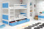 Rico II 160x80 Bunk bed with two mattresses White