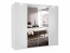 Brema 255 Sliding door wardrobe with lighting (white)