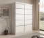 SW-CAL 150 cm Schwebetürenschrank,Weiß matt