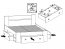 Nepo Plus S435-LOZ3S/160_OPCJA Option Veļas kastes gultai 160x200