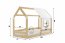 HOUSE- WITH A WINDOW Bērnu gulta ar matraci 160x80,priede