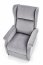 AGUSTIN recliner with massage function, color: grey