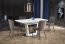 BLANCO (160-200) Extendable dining table white marble/white