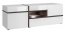 Cross TV cabinet Brown/white gloss