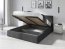 Hilton 160x200 Двуспальная кровать с ящиком для белья (графит)