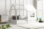 HOUSE- WITH A WINDOW Bērnu gulta ar matraci 160x80,balts
