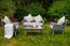 MODESTO Garden furniture set Table + sofa + 2 chairs