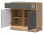 MILTON-ML 02 Kumode,Cremona torro oak/grey matt