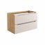 Luxor Beige 82-90-2S Piekaramais vannas istabas skapītis izlietnei 90cm