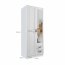Kami-SZF 2d2s Rama Wardrobe with mirror,white
