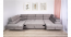 WIVALDI ver.2 Universāls L/R U veida Stūra dīvāns (audums Monolith velvet)