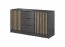 NELLY KOM K3 Chest of drawers (graphite/artisan lamella)