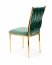 K436 Chair dark green/gold