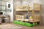Cubus 2 Bunk bed with mattress 190x90 pine