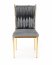 K436 Chair grey/gold