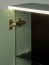 Sombra green 84-80-2D Mirror cabinet 80cm 2 doors with LED lighting