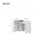WORK- CONCEPT SLIM CW-02P Gloss Saliekamais galds-labais