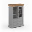 Marone Elite Grey/oak PLMEL04/S Glass-fronted cabinet