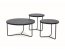 Demeter Set of coffee tables 3pcs beton/black