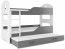 Domenik 3 Triple bunk bed with mattress 160x80