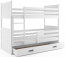 Rico II 160x80 Bunk bed with two mattresses White