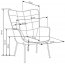 CASTEL 2 FOT Armchair (Dark blue)