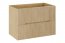 Nordic-Cremona Badmöbel-Set 80cm mit Waschtischplatte und Hochschrank