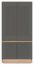 MILTON-ML 08 Kleiderschrank,Cremona torro oak/grey matt