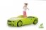 Light-MG 3D Full MUSTANG Gulta auto bērniem ar matraci + apgaismojums