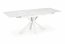 VIVALDI Extendable dining table white marble, leg white