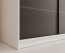 SW-AND-250 cm -WB Sliding wardrobe,White matt/black matt