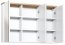 Ilab 845 White mirror cabinet 3D 100cm