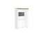 Holten REG2D1W-BI/DWO/BIP Glass-fronted cabinet