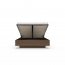 AMAO G LOZ 160+ST METAL Z POD GAZ.160x200 Doppelbett mit Bettkasten,Eiche dunin