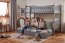 Cubus 3 Triple bunk bed with mattress 200x90 graphite