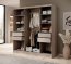 SW-IDA-200 cm SB Sliding wardrobe with mirror,Sonoma/Black matt