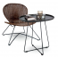 TROY Chair Brown + TINA Table