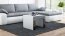 Tess 60X60 Žurnālgalds Body white mat,Panel black gloss