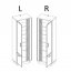 Darian DN8 L/R Skapis ar plauktiem