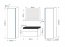 Furnitech Bathroom DR2-17W-HG21-60U Z UM white/white gloss