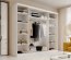 SW-AND-250 cm -WW Schwebetürenschrank,Weiß matt